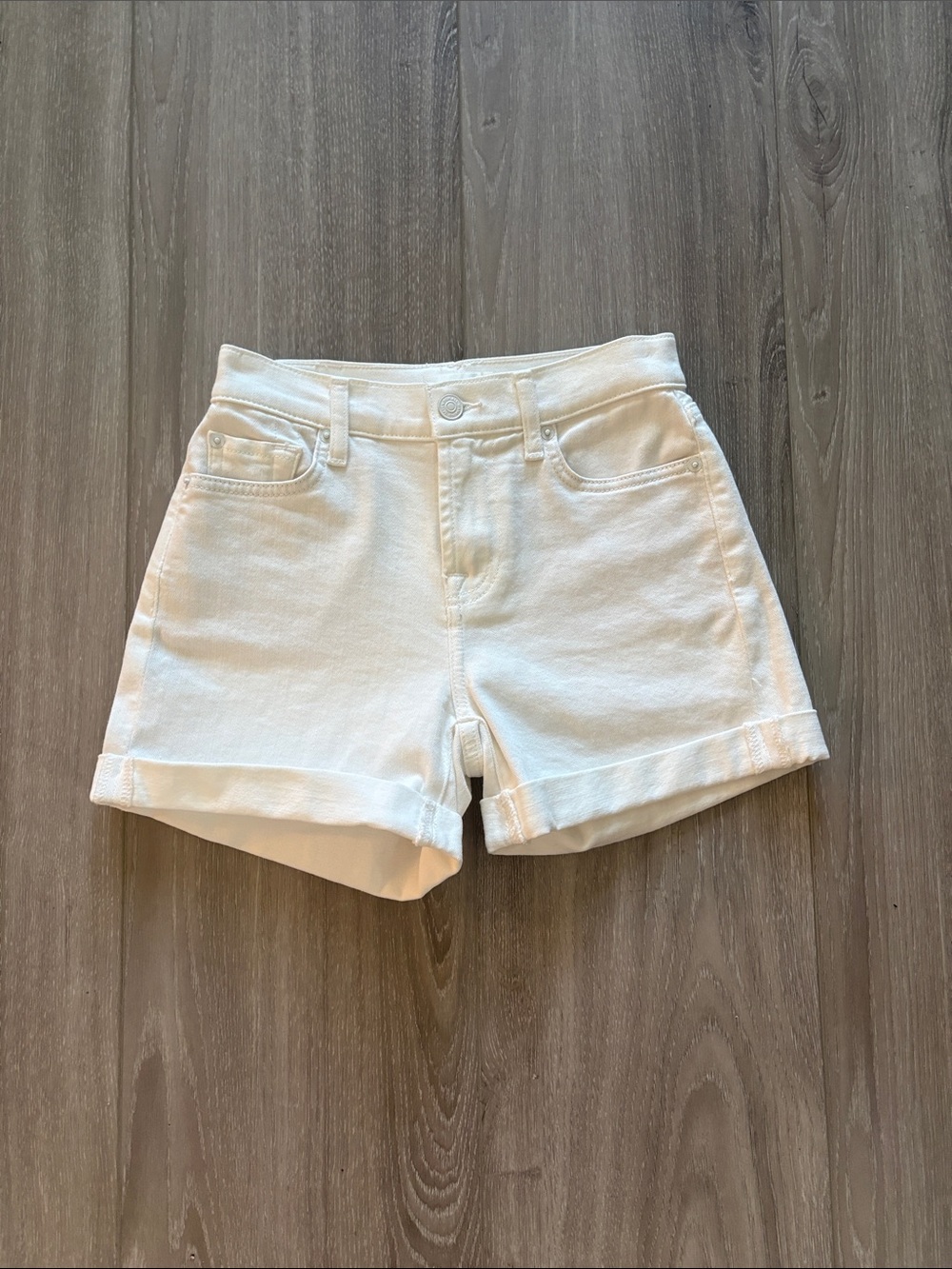 7 For All Mankind Midroll Stretch Denim Shorts